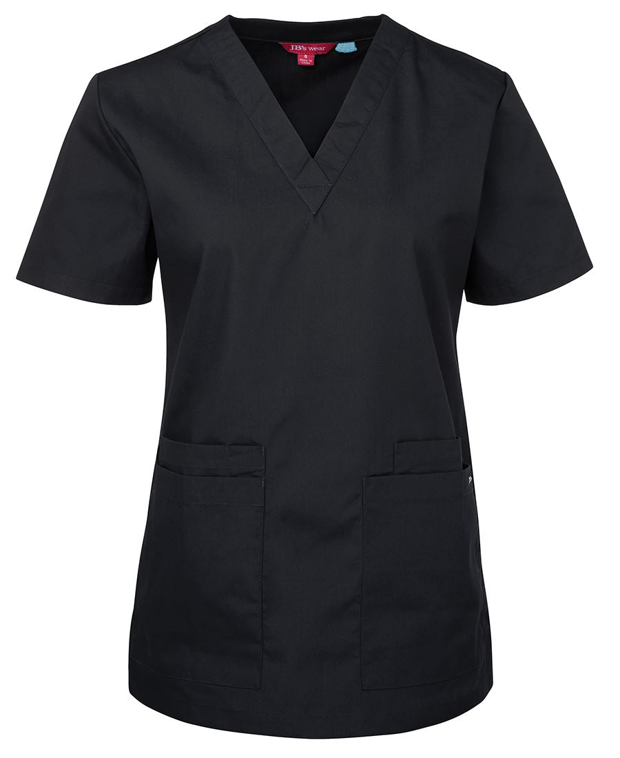 JB's LADIES SCRUBS TOP NAVY