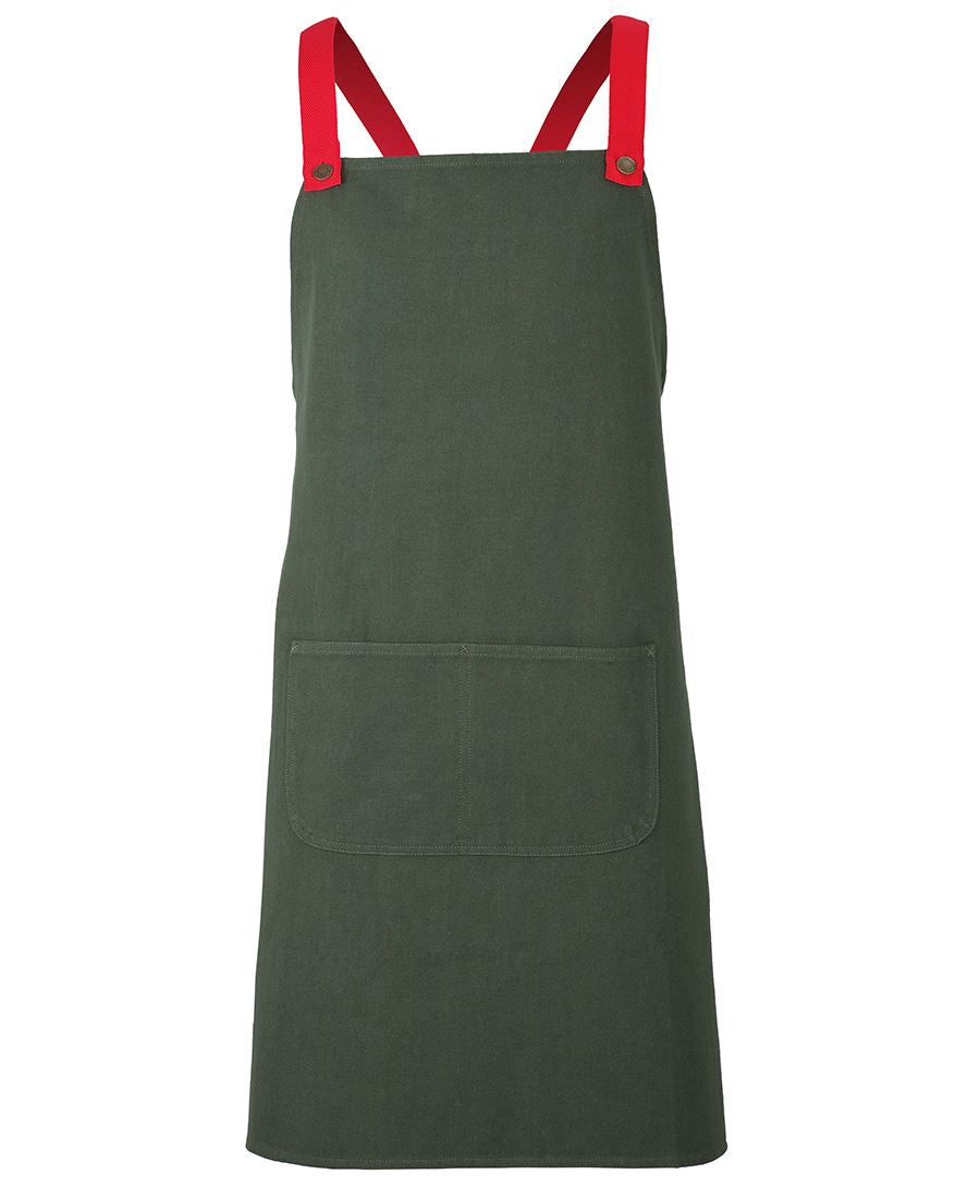 JB's CROSS BACK CANVAS APRON (WITHOUT STRAP) NAVY
