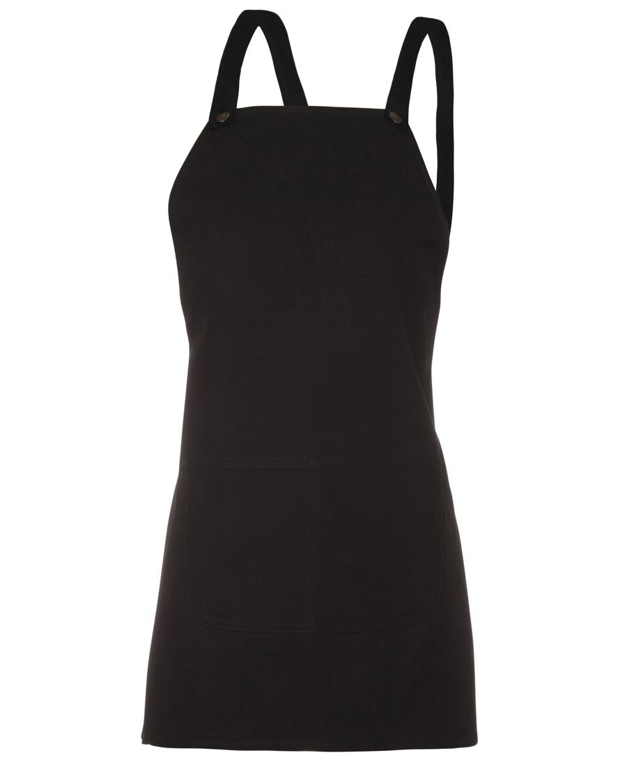 JB's CROSS BACK 65x71 BIB CANVAS APRON (WITHOUT STRAP) LATTE