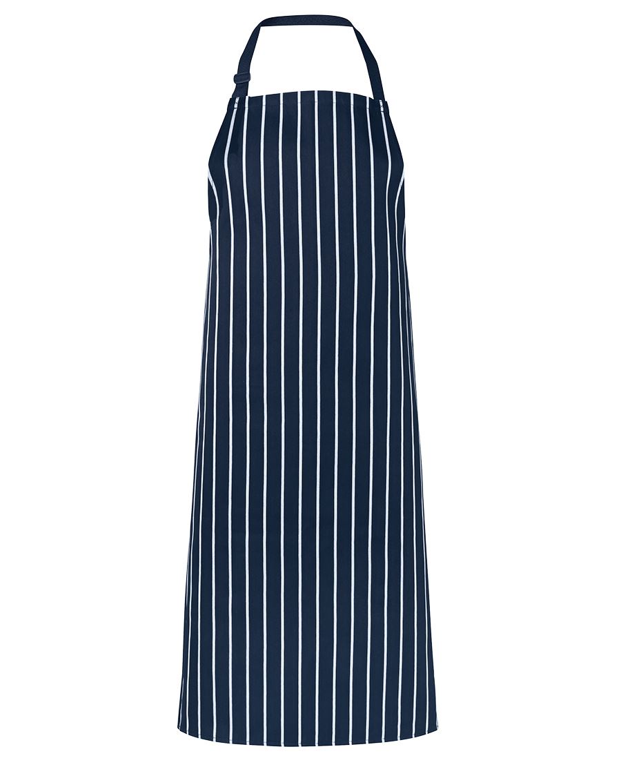 JB's BIB STRIPED WITHOUT POCKET NAVY/WHITE