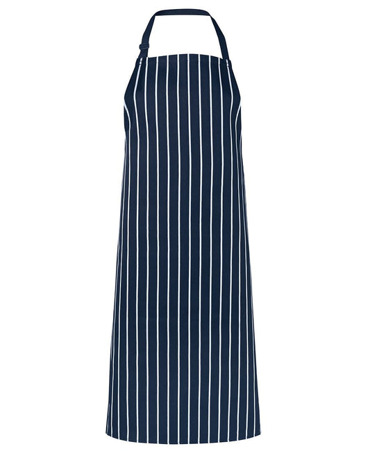 JB's BIB STRIPED WITHOUT POCKET NAVY/WHITE