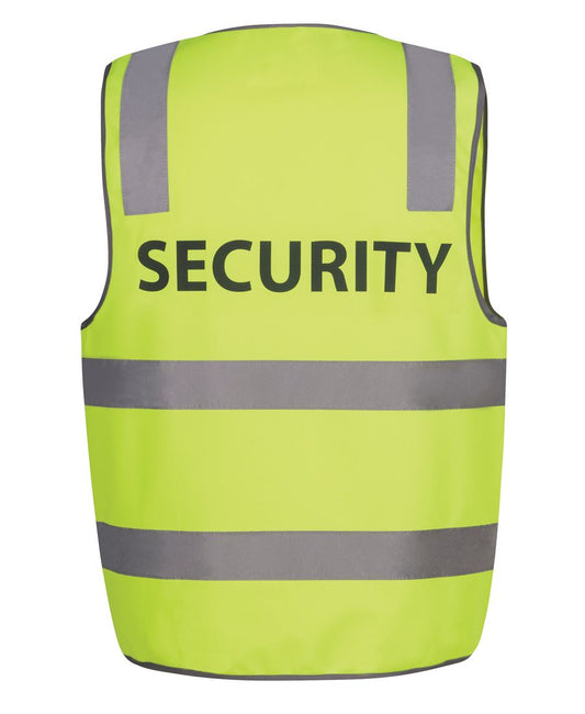 JB's HV (D+N) SAFETY VEST PRINT SECURITY LIME