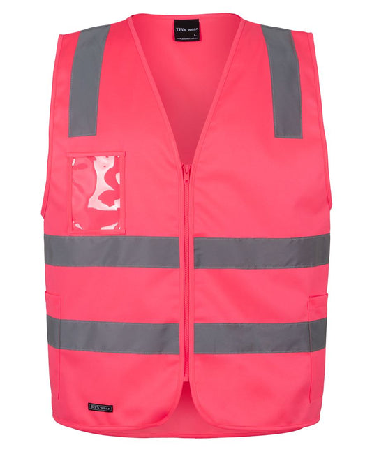 JB's HV (D+N) ZIP SAFETY VEST PINK