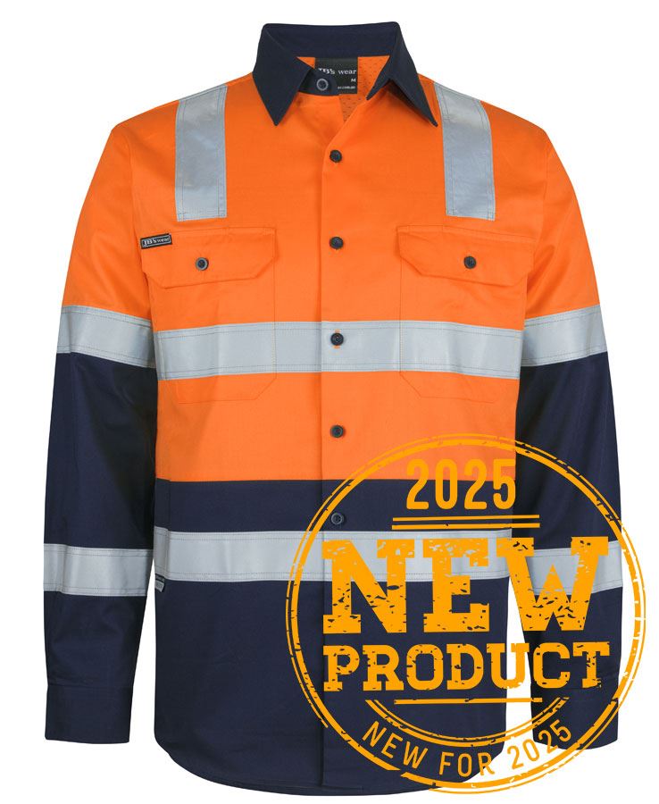 JB's HV (D+N) L/S 150G LEVEL 3 W/SHIRT YELLOW/NAVY