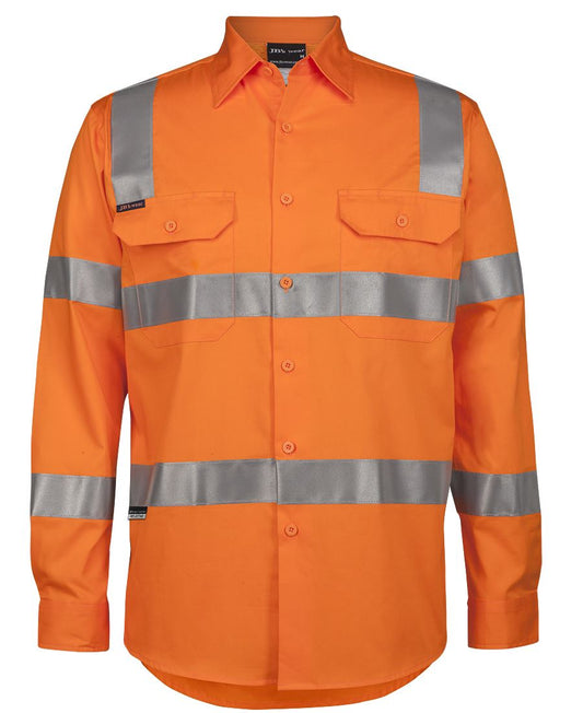 JB's HV (D+N) L/S 150G VIC RAIL W/SHIRT ORANGE