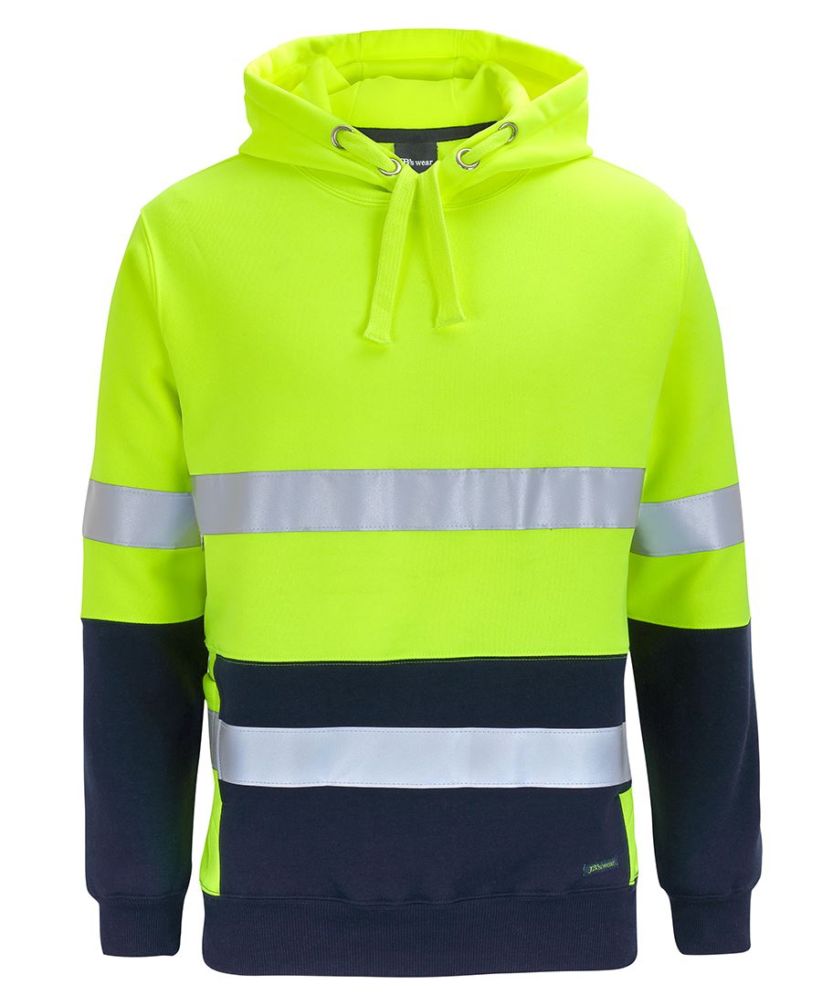 JB's HV D+N 330G PULL OVER HOODIE LIME/NAVY