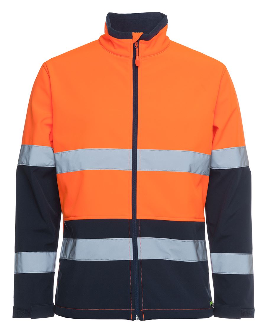 JB's HV (D+N) THREE LAYER SOFTSHELL JACKET LIME/NAVY