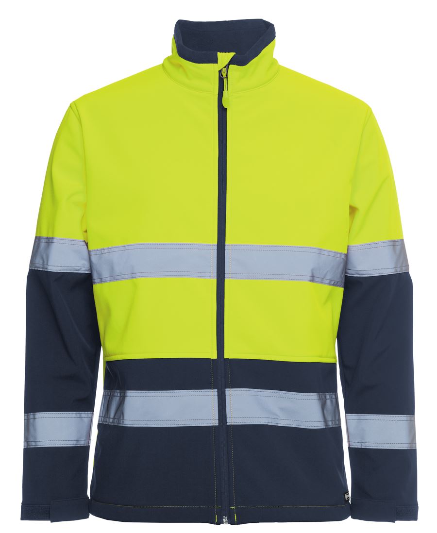 JB's HV (D+N) THREE LAYER SOFTSHELL JACKET LIME/NAVY