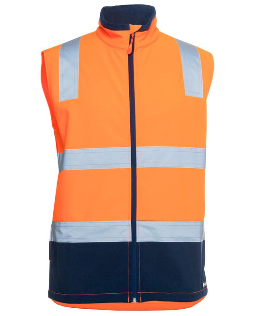 JB's HV (D+N) THREE LAYER SOFTSHELL VEST LIME/NAVY