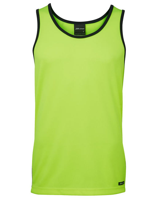 JB's HV 4602.1 CONTRAST SINGLET LIME/NAVY