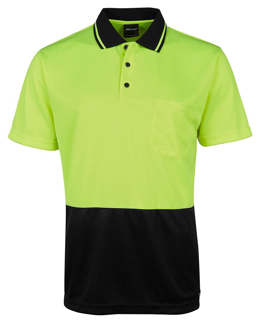 JB's HV 4602.1 JACQUARD NON CUFF POLO LIME/NAVY