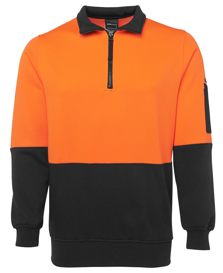 JB's HV 1/2 ZIP FLEECY ORANGE