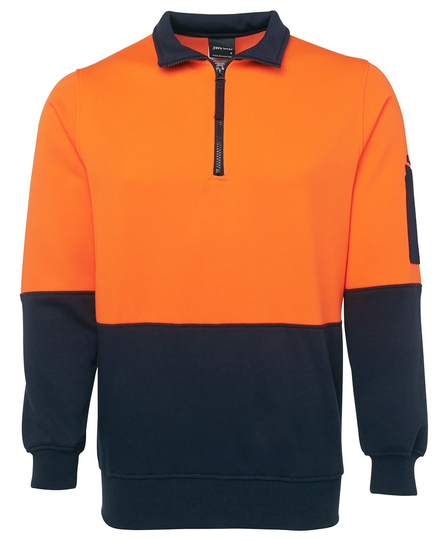 JB's HV 1/2 ZIP FLEECY ORANGE