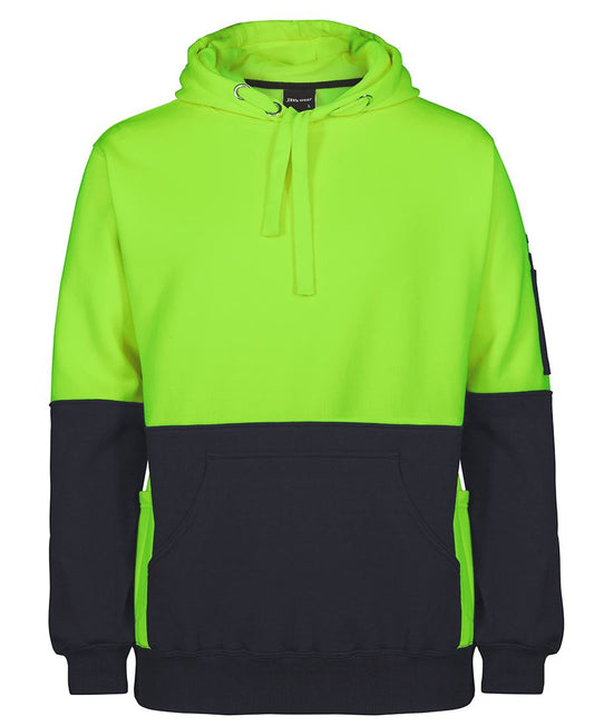 JB's HV 330G PULL OVER HOODIE LIME/NAVY