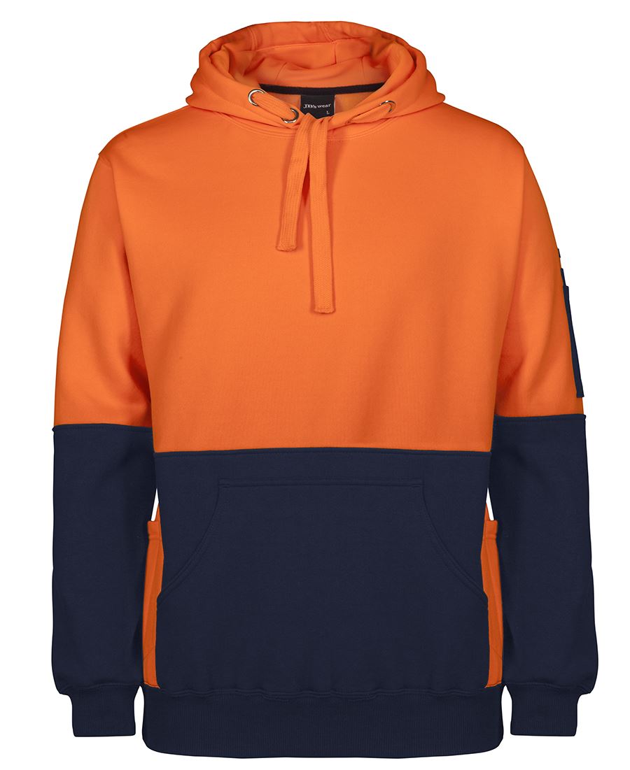 JB's HV 330G PULL OVER HOODIE LIME/NAVY