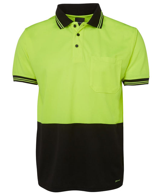 JB's HV S/S TRAD POLO LIME/GREY