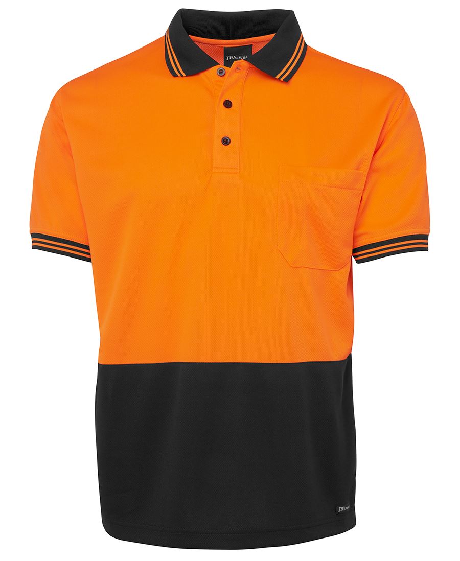 JB's HV S/S TRAD POLO LIME/GREY