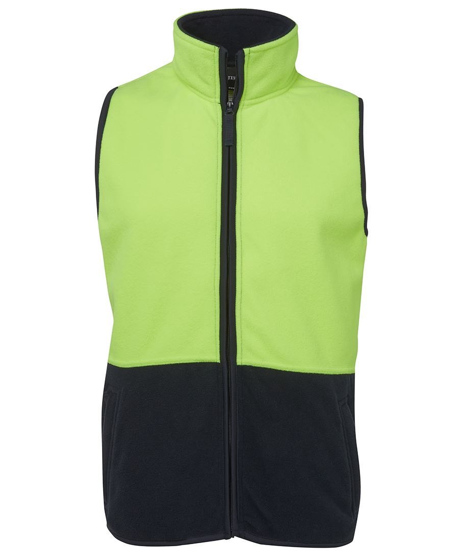 JB's HV POLAR VEST LIME/NAVY