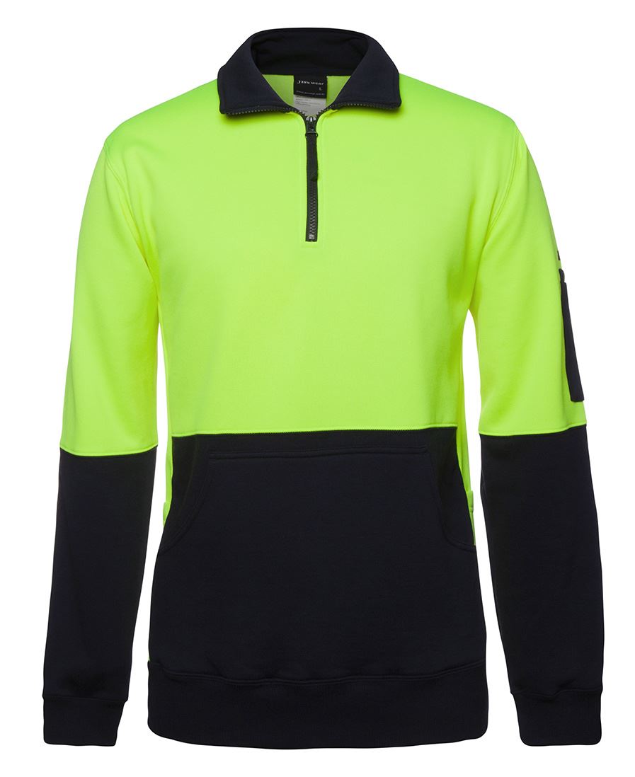 JB's HV 330G 1/2 ZIP FLEECE LIME/NAVY