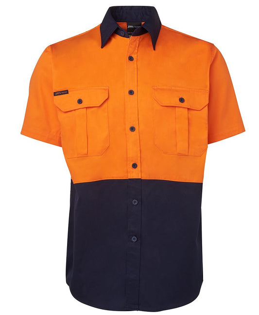 JB's HV S/S 190G SHIRT YELLOW/NAVY