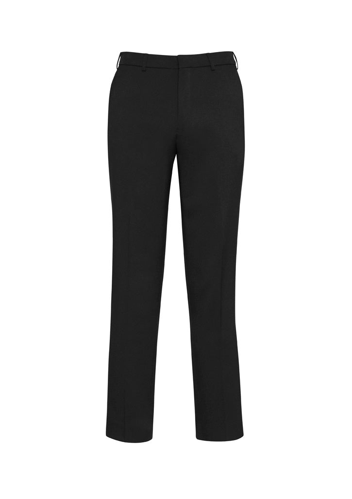 Mens Comfort Wool Stretch Slimline Pant - Black