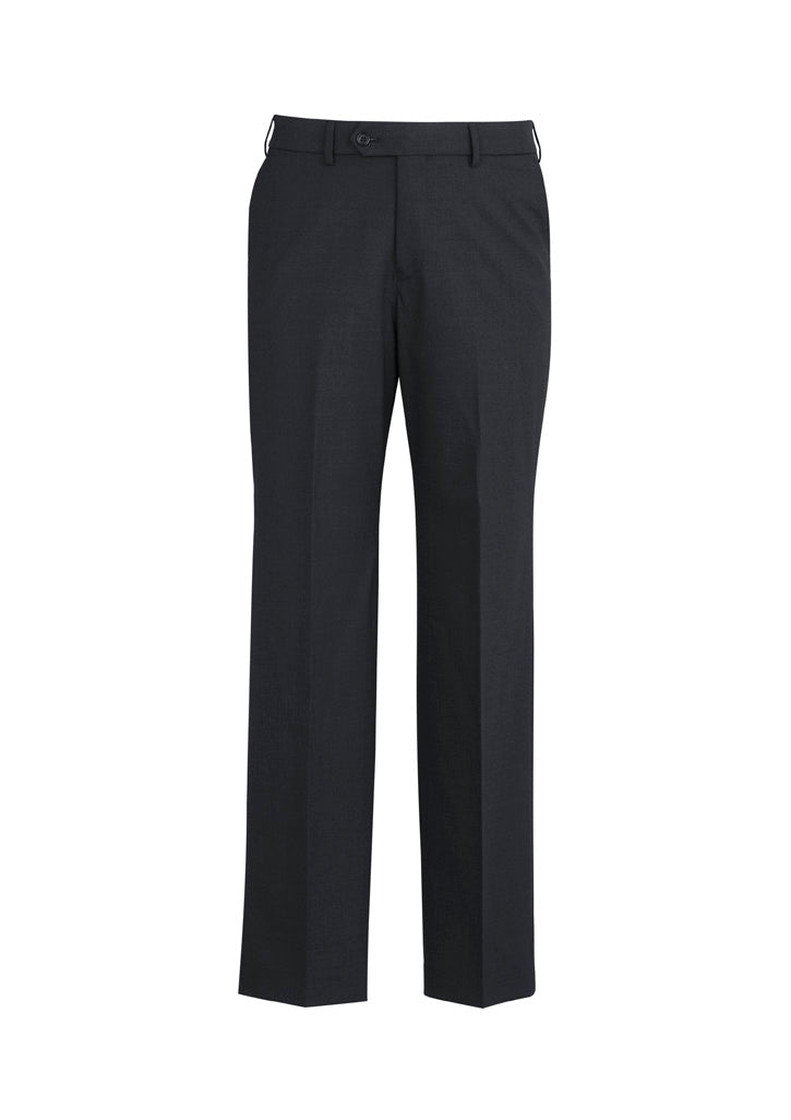 Mens Comfort Wool Stretch Adjustable Waist Pant - Charcoal