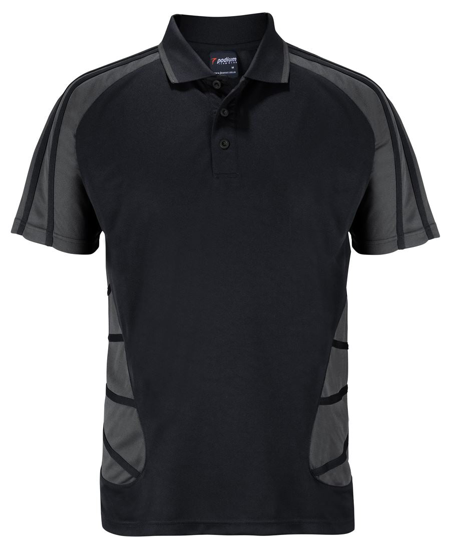PODIUM ARACHNID POLO BLACK/WHITE