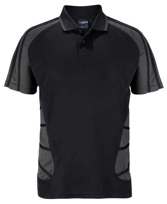 PODIUM ARACHNID POLO BLACK/WHITE