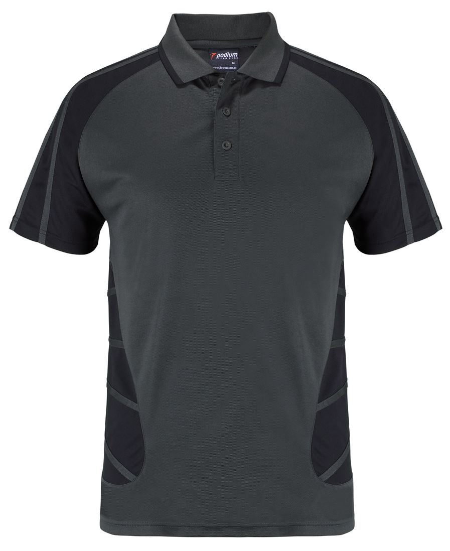 PODIUM ARACHNID POLO BLACK/WHITE
