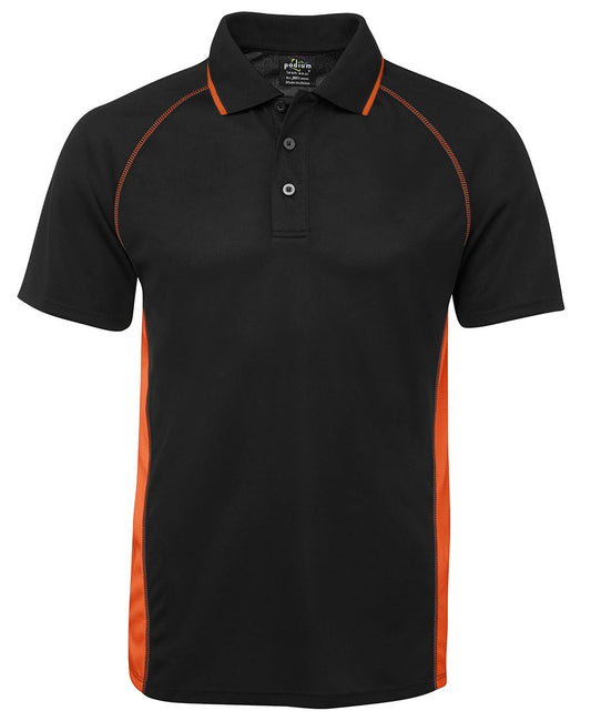PDM COVER POLO BLACK/ORANGE