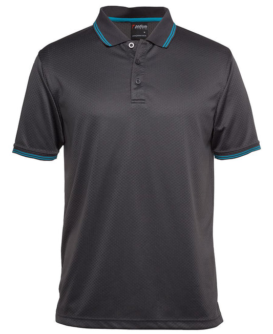 PDM JACQUARD CONTRAST POLO NAVY/WHITE