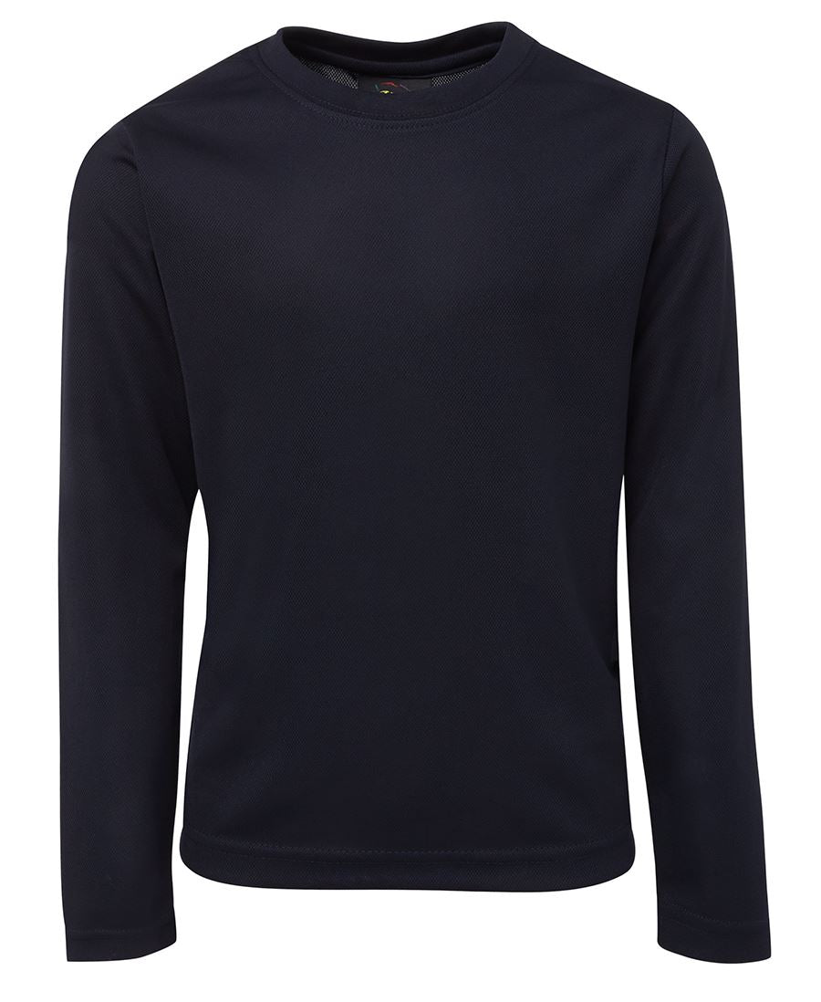 PODIUM L/S POLY TEE NAVY