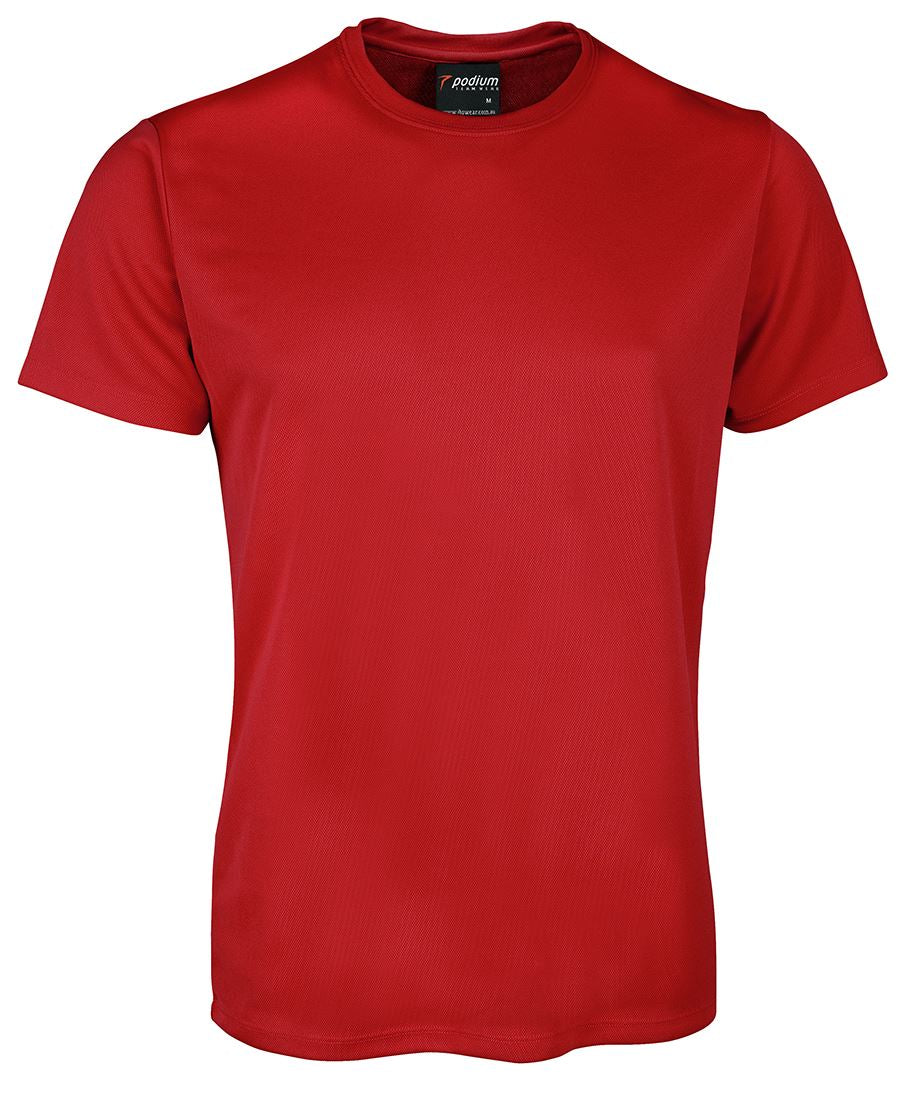 PODIUM POLY TEE RED
