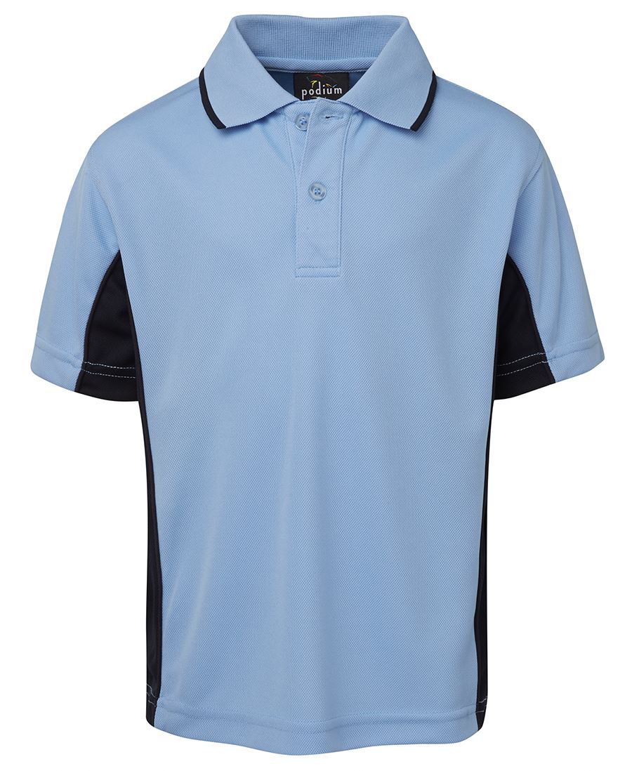 PODIUM KIDS C/TRAST POLO NAVY/RED