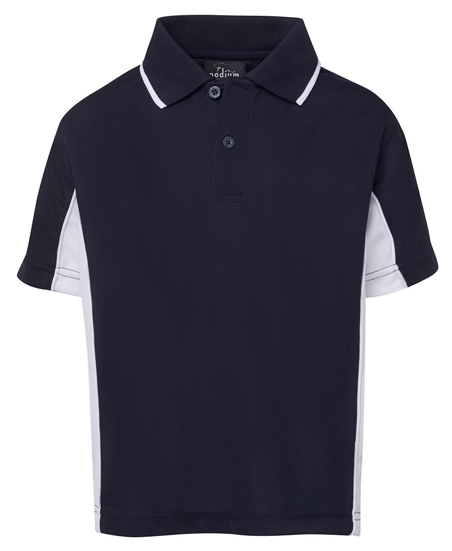 PODIUM KIDS C/TRAST POLO NAVY/RED