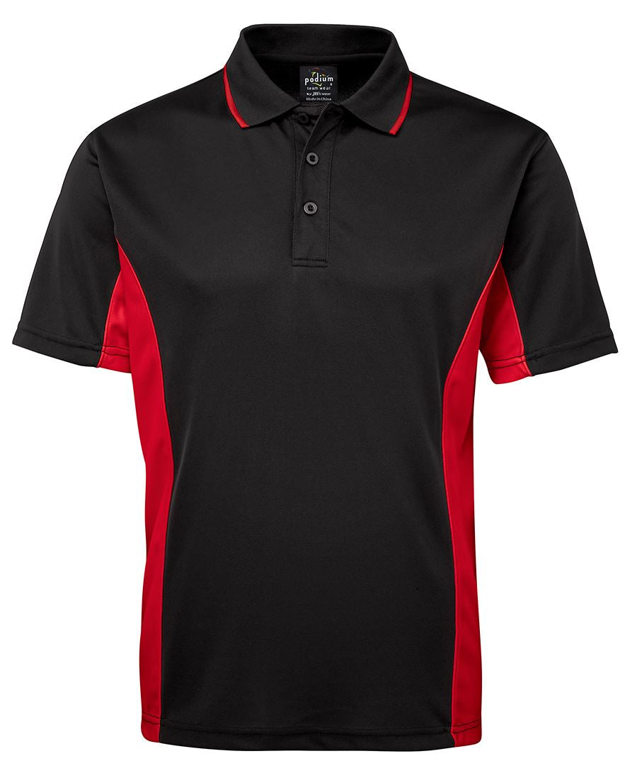 PODIUM C/TRAST POLO NAVY/RED