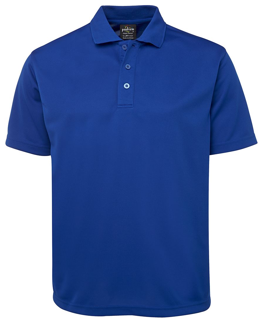 PODIUM S/S POLY POLO RED