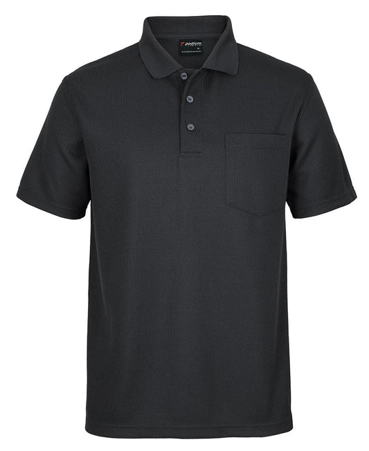 PODIUM WAFFLE POCKET POLO NAVY