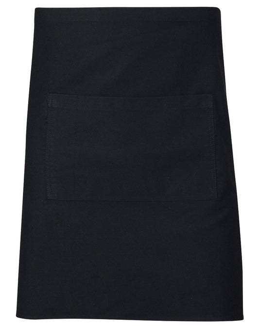 Short waist apron w86xh50cm - Black