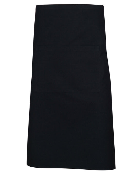 Long waist apron w86xh70cm - Black