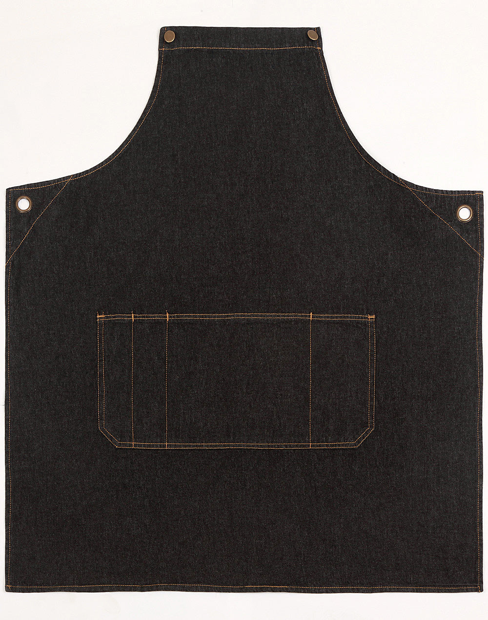 Denim Bib Apron - Black