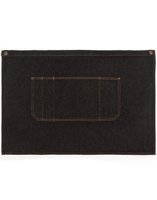 Denim Half Apron - Black