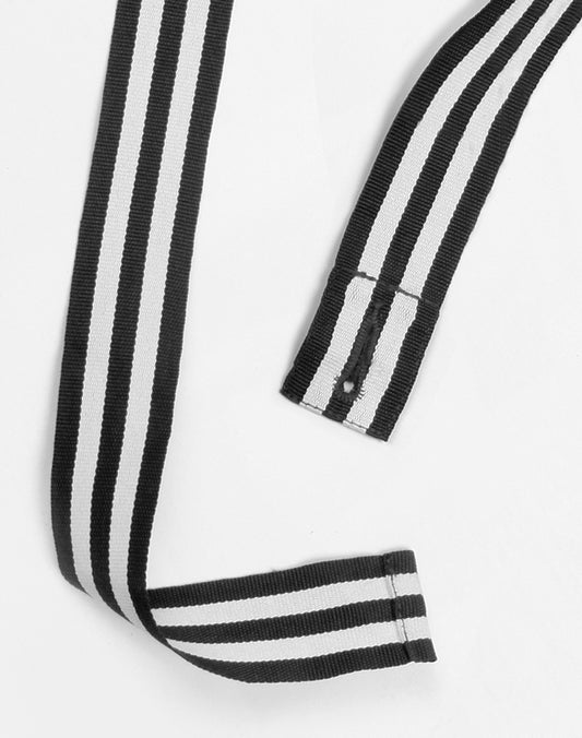 Changeable Two Tone Apron Straps - Black.White