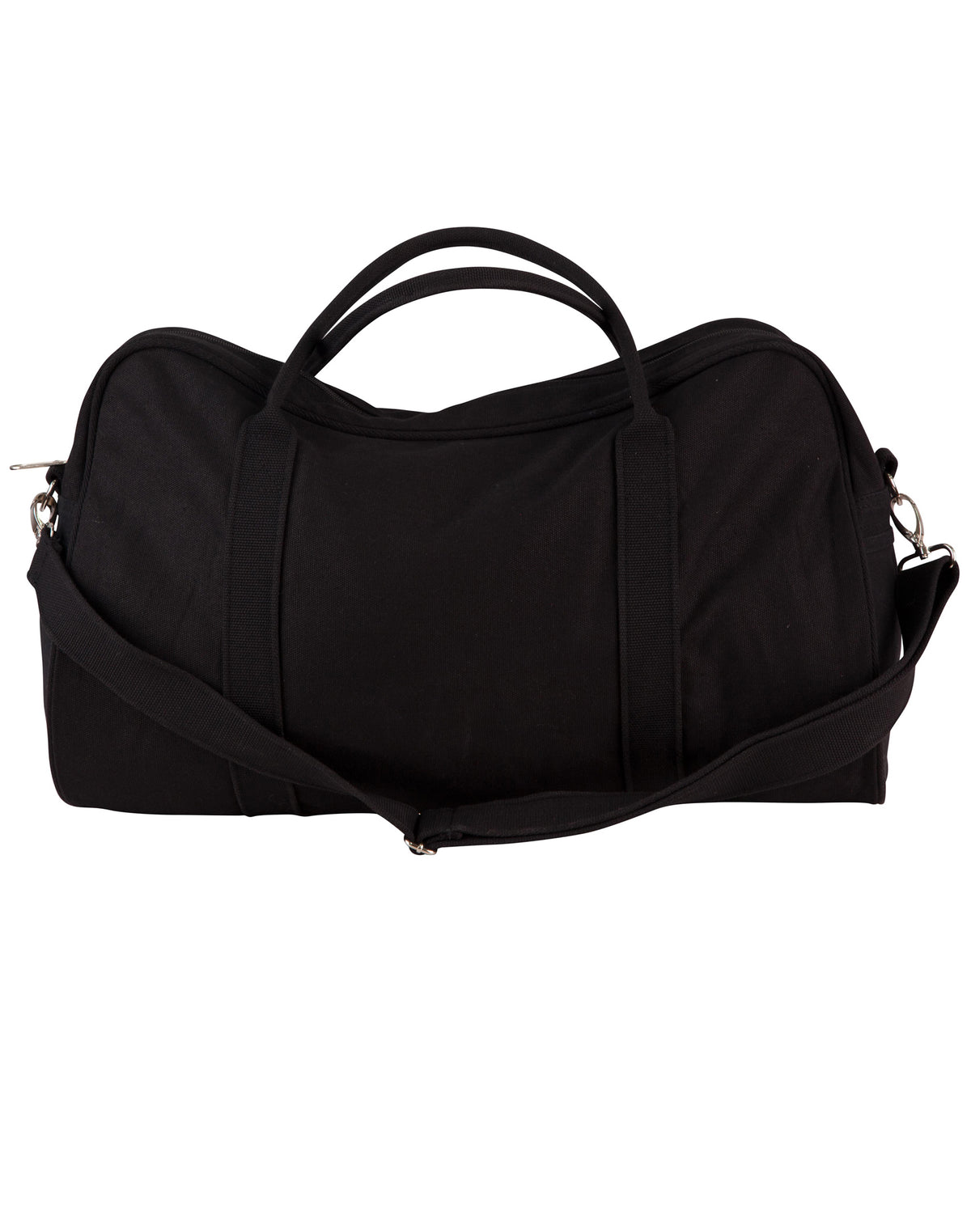 Cotton Canvas Sports Bag - Black.Black