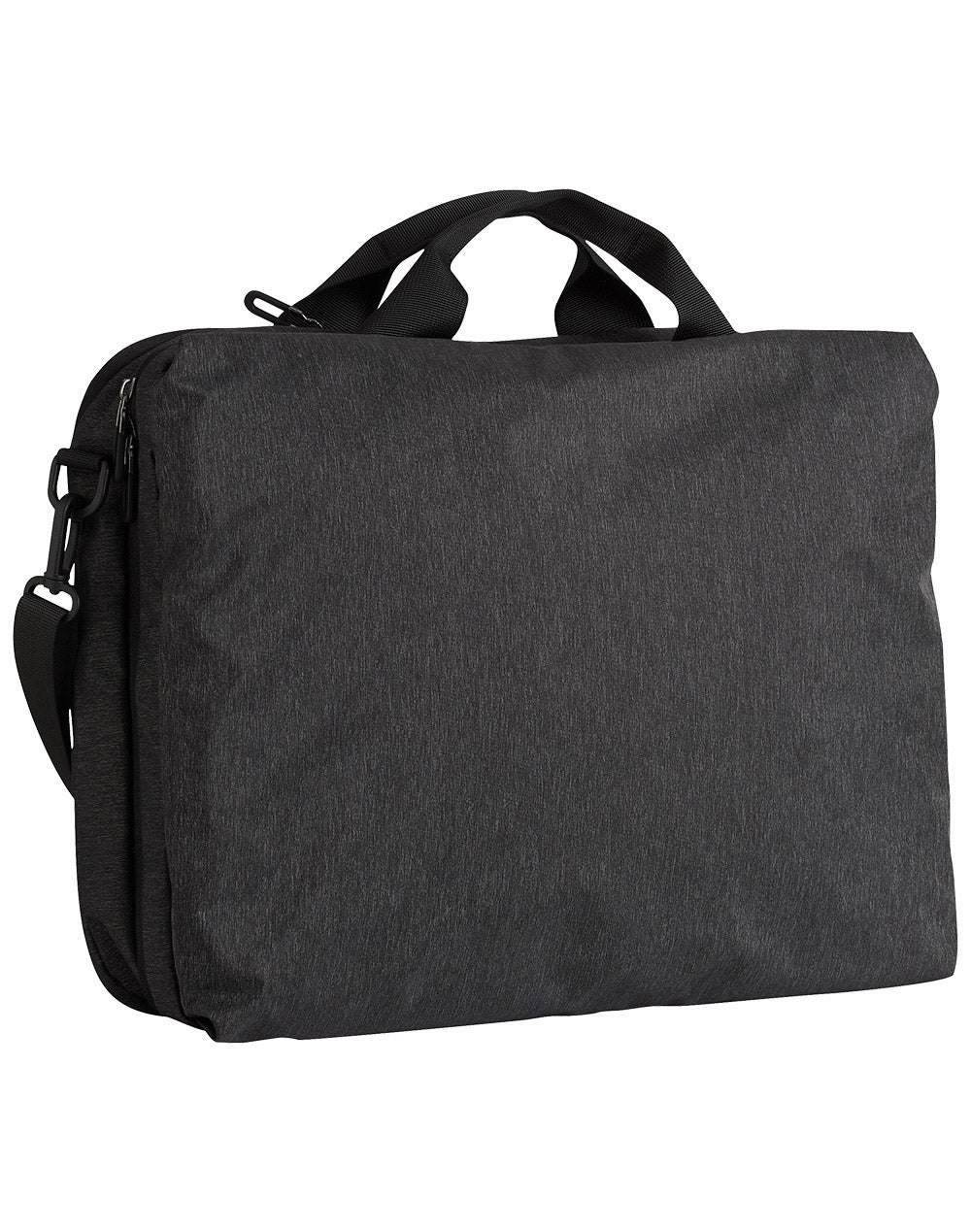 Utility Heather Laptop Bag - Marl Black