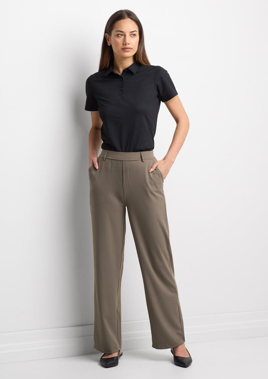 Womens Venture Short Sleeve Polo - back
