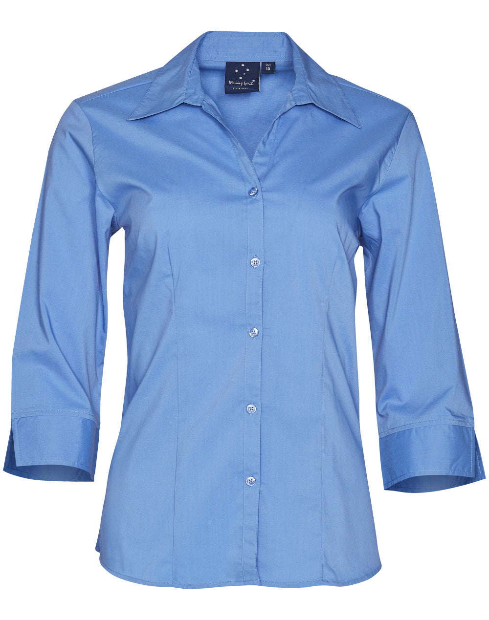 Ladies' 3/4 sleeve teflon shirt