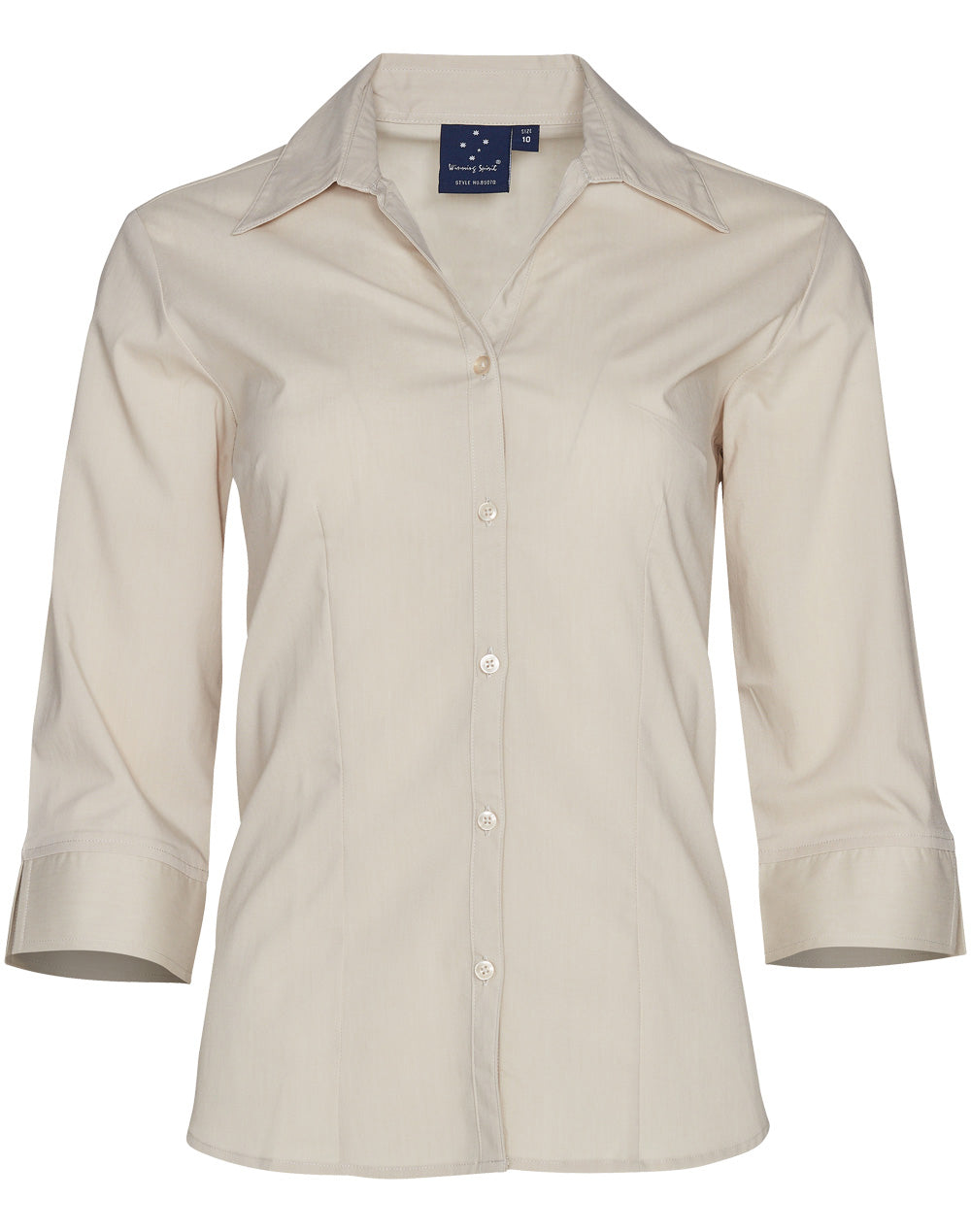 Ladies' 3/4 sleeve teflon shirt