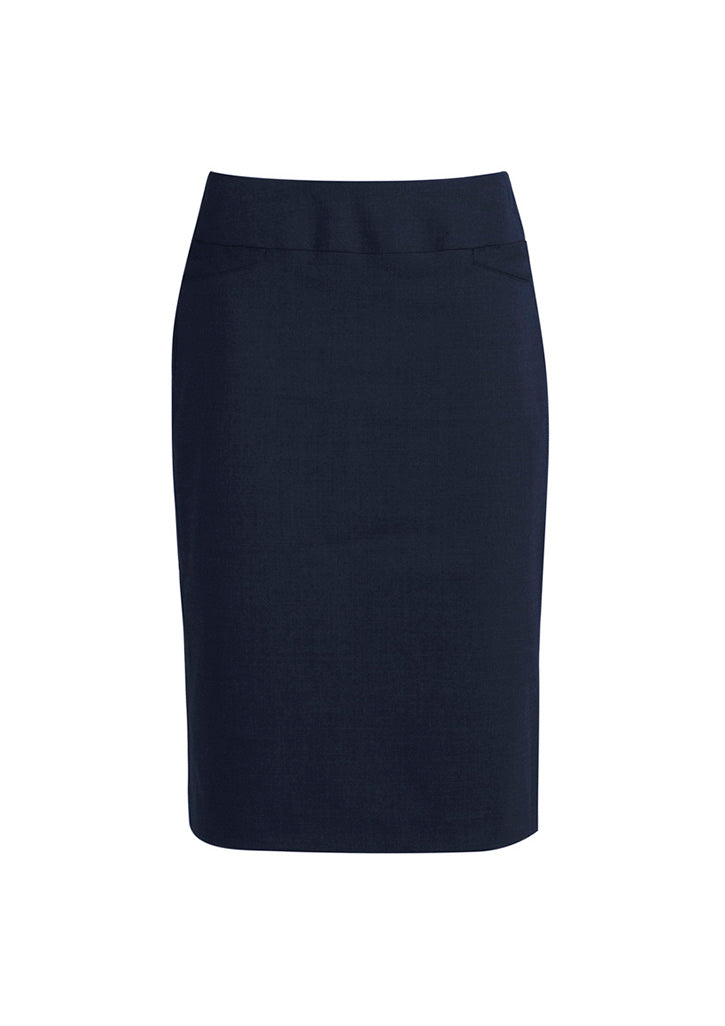 Womens Classic Knee Length Skirt - Navy