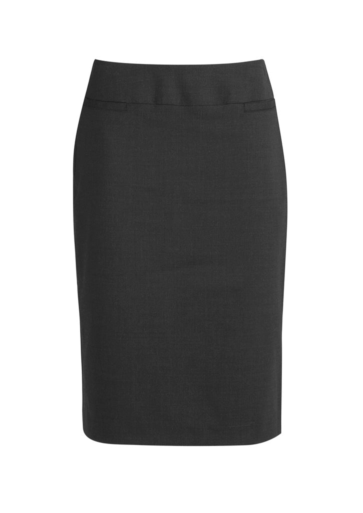 Womens Classic Below Knee Skirt - Charcoal Marle